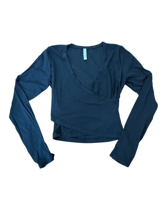 Athleta Transcend Wrap Top - MED - Black - Picture 9 of 10